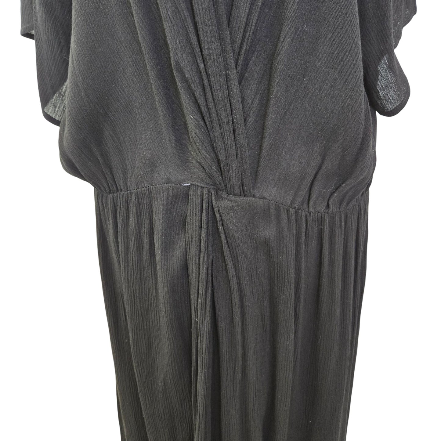 NWT City Chic 100% Viscose Knot Front Gauzy Maxi Dress Size 16