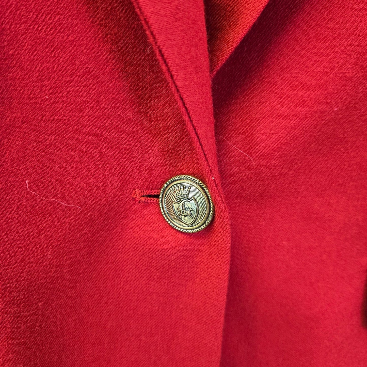 Talbots 100% Wool One Button Blazer Jacket Size 8 Petite