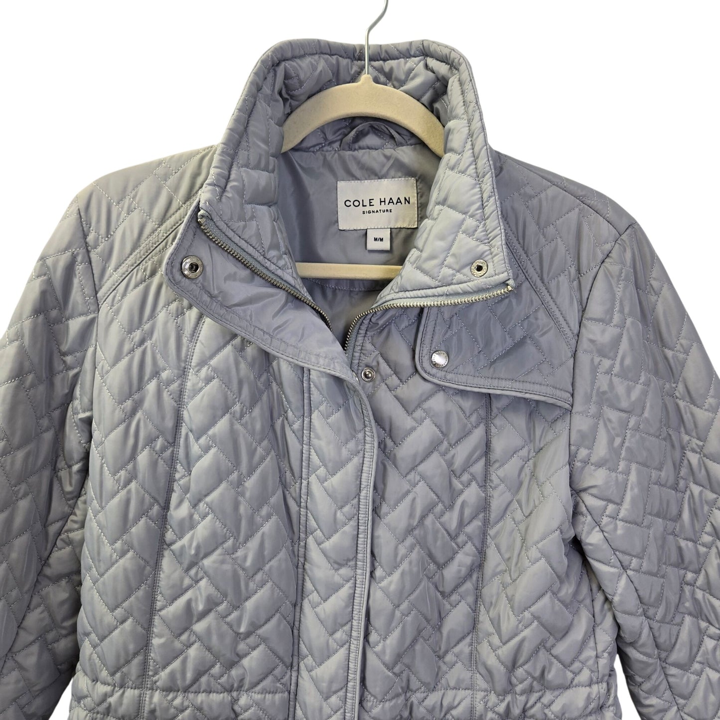 Cole Haan Signature Baby Blue Quilted Jacket Size Medium