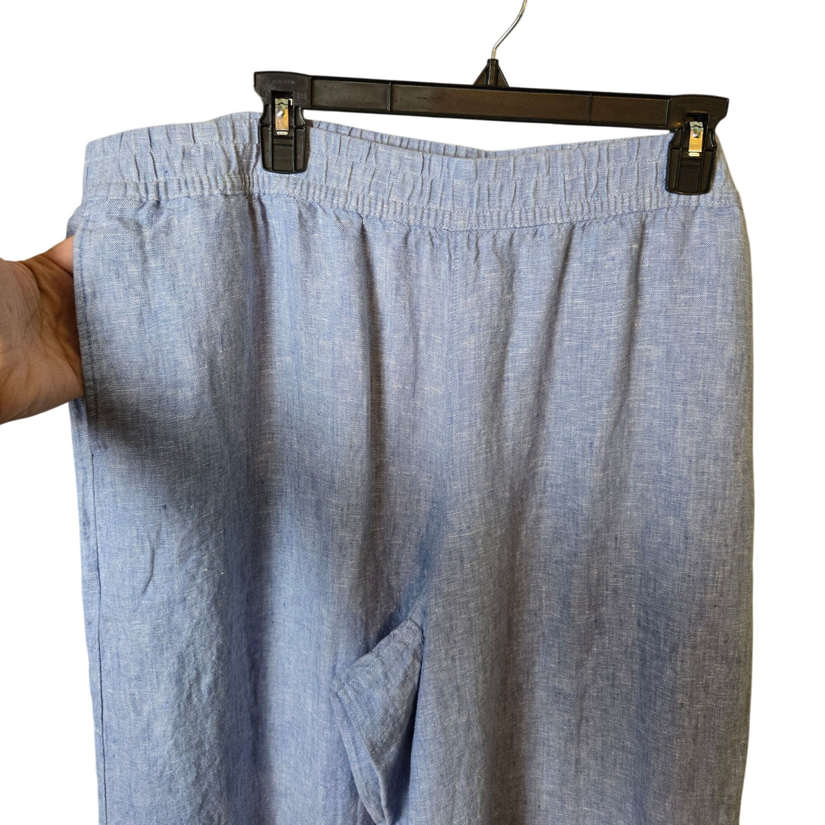 Lands' End 100% Linen Wide Leg Pull-On Pants Size 2X