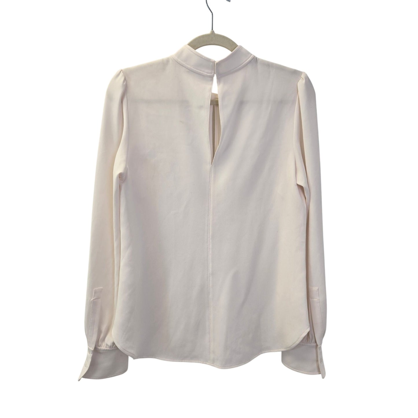 A.L.C. Marina Keyhole High Neck Puff Sleeve Blouse Size 8