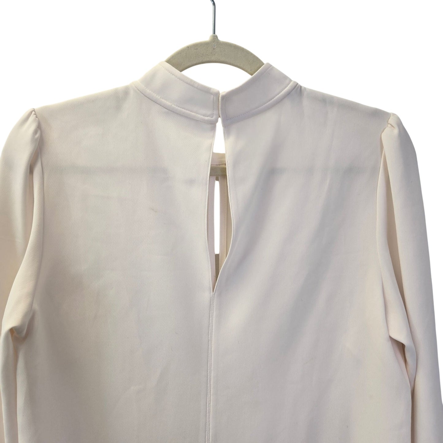 A.L.C. Marina Keyhole High Neck Puff Sleeve Blouse Size 8