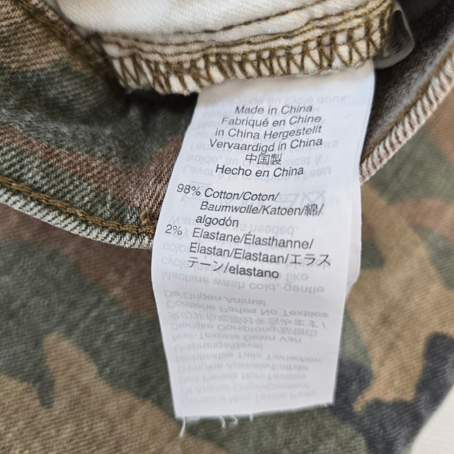 Madewell The High-Rise Slim Boyjean in Cottontail Camouflage Size 28 Tall