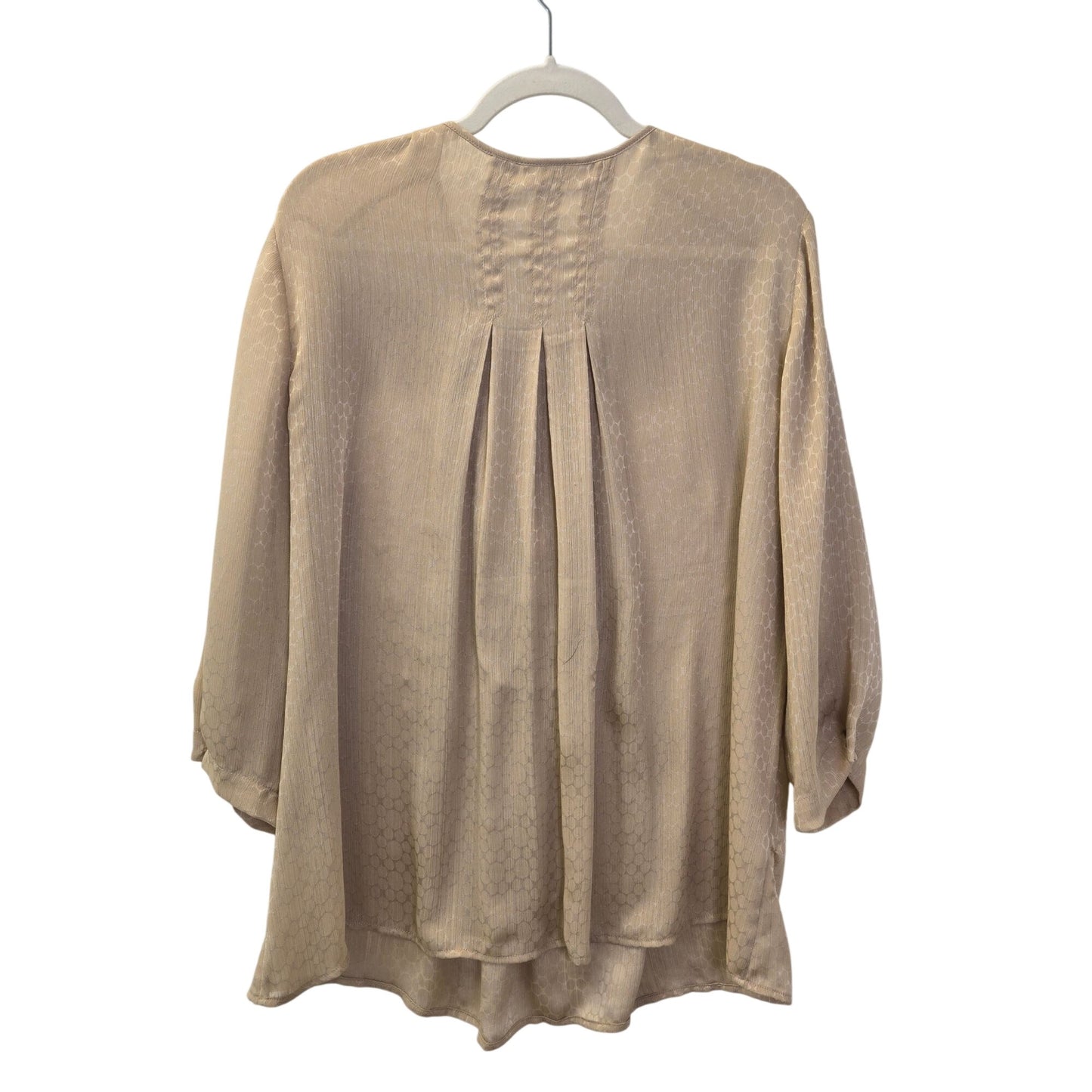 Chico's Circle Print Pleat Detail Blouse Size Chico's 3/XL