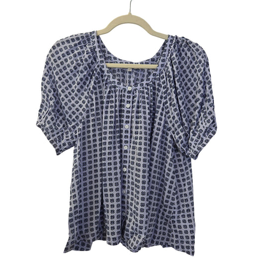 NWT Madewell Emilina Viscose Button Down Babydoll Top Size Small