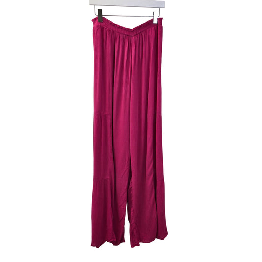 G.I.L.I Wide Leg Gauzy High Rise Pull On Pants Size Large