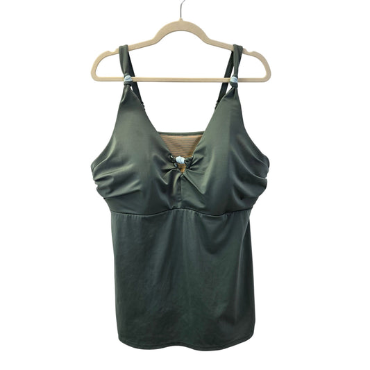 Swim by Cacique Padded Twist Detail Tankini Top Size 24
