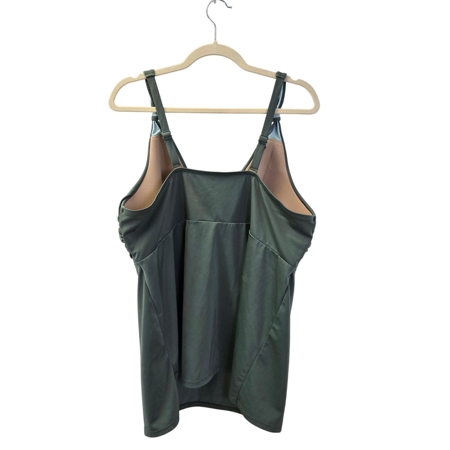 Swim by Cacique Padded Twist Detail Tankini Top Size 24