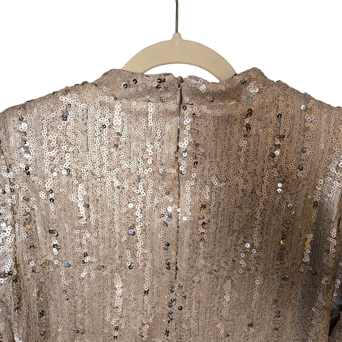 Chico's Sequin Funnel Neck Top Size Chico's 1/Medium