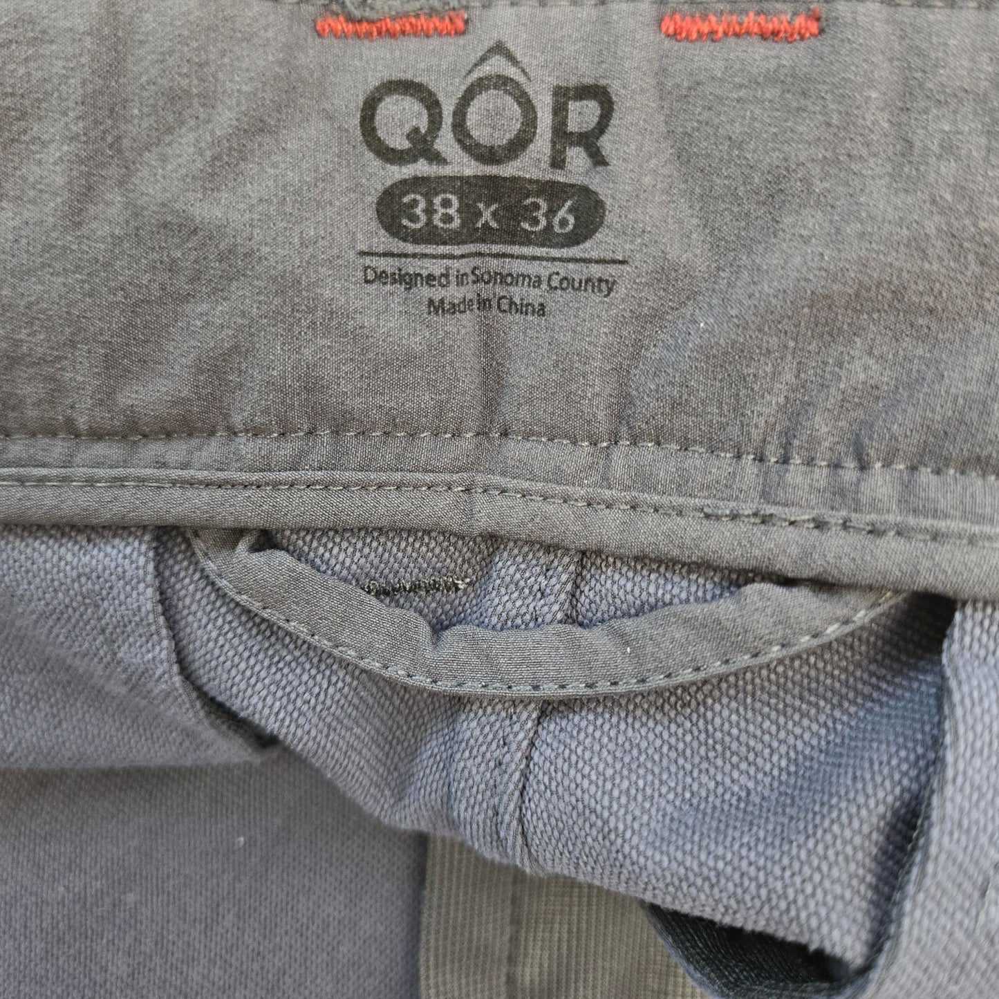 QOR Straight Leg Lightweight Performance Pants Size 38x36