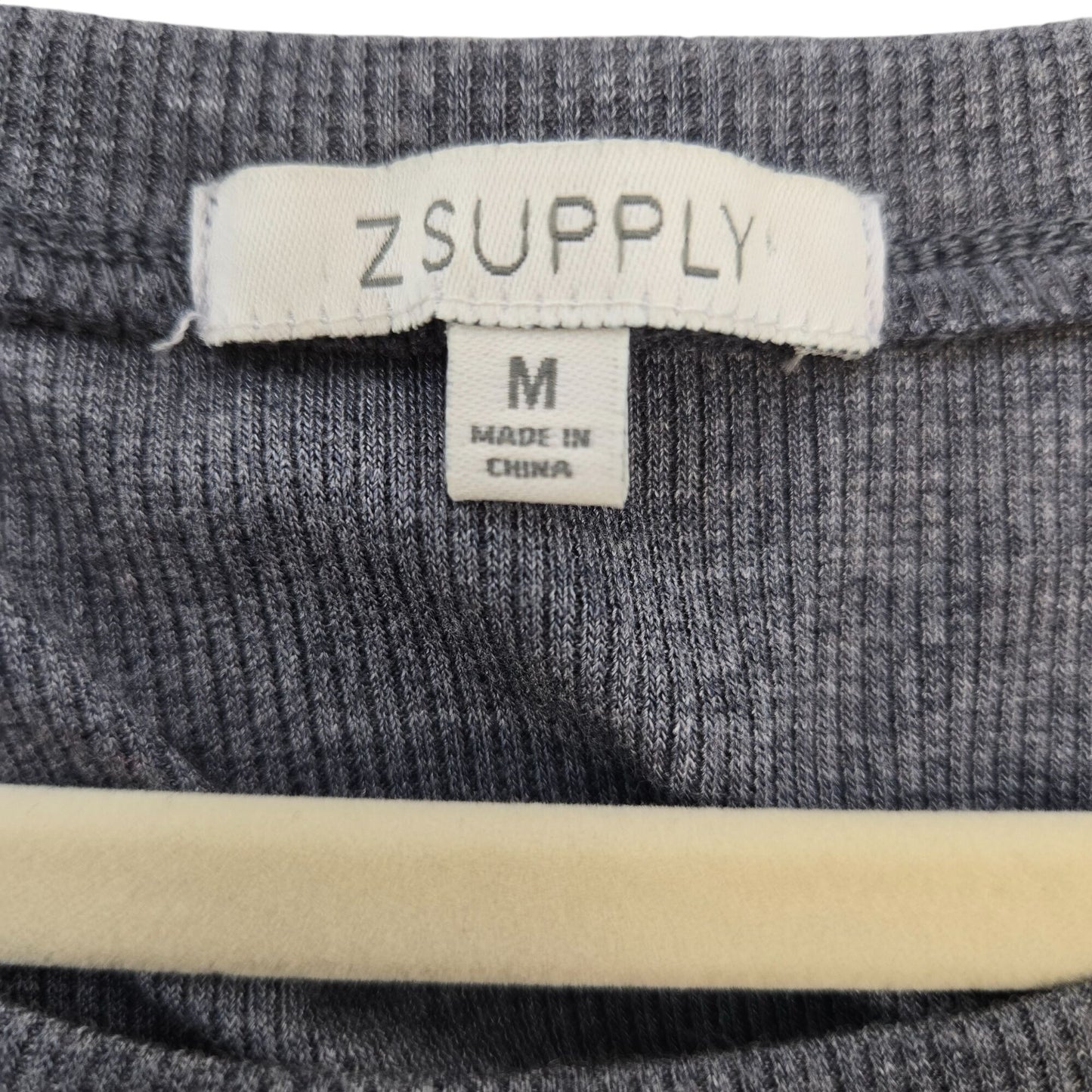 Z Supply Triblend Tulip Side Ruched Ribbed Dress Size Medium