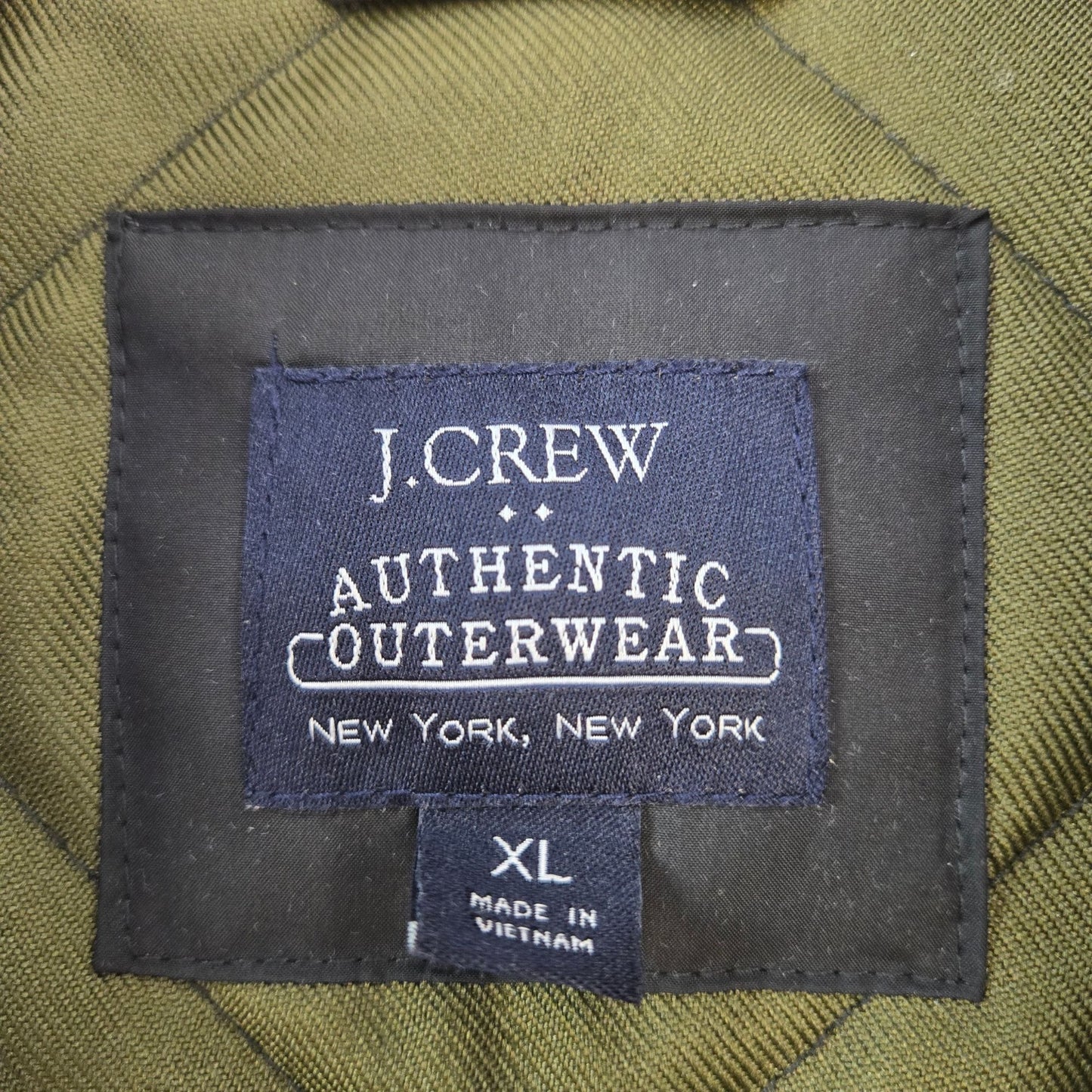 J. Crew Factory Quilted Field Vest Size XL