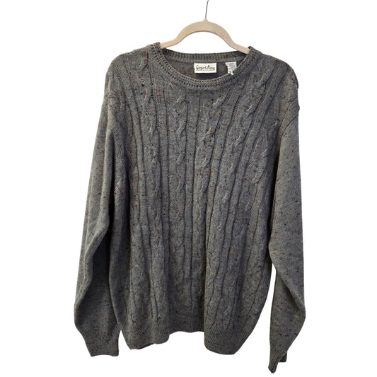 Giorgio di Firenze Vintage Confetti Print Wool Blend Sweater Size Large