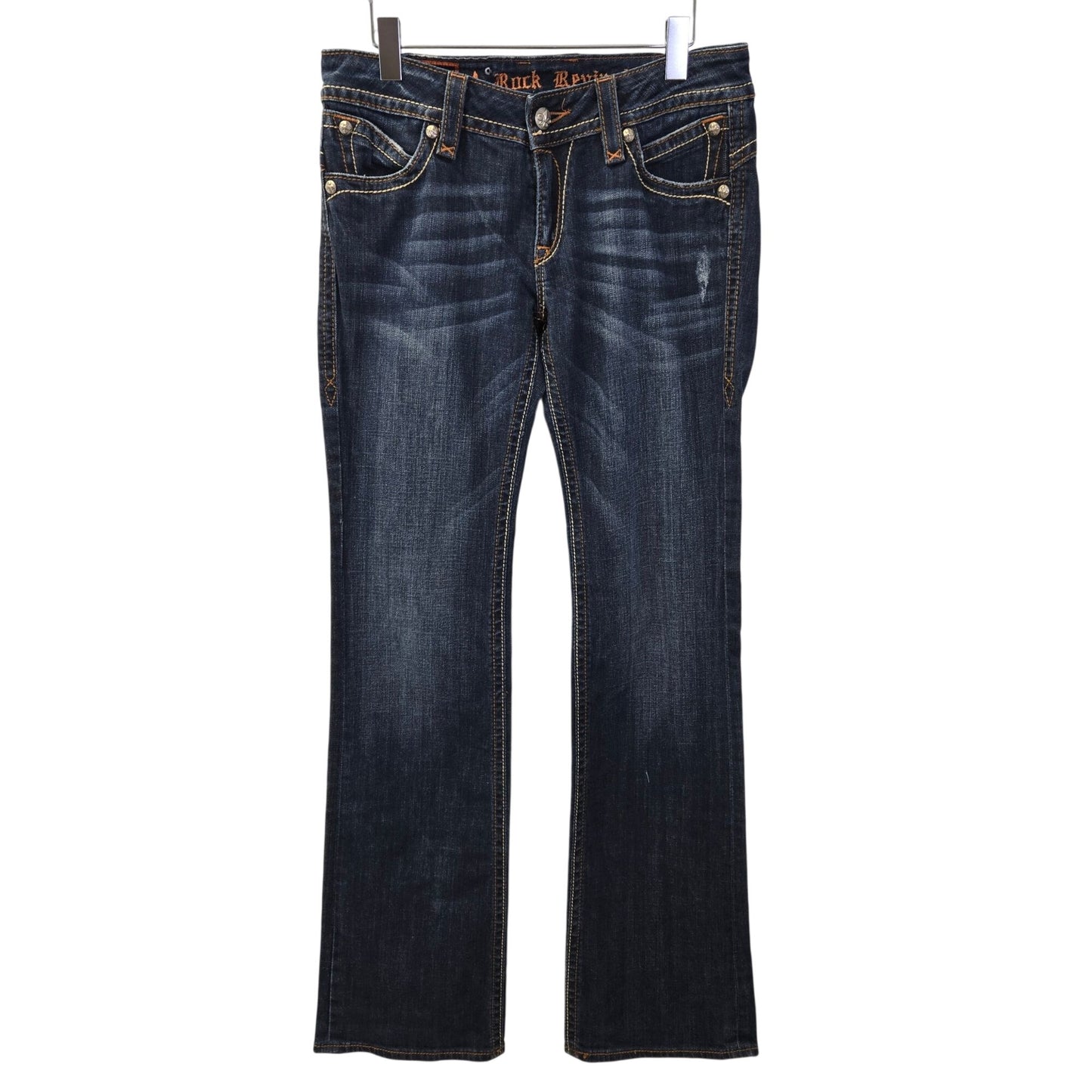 Rock Revival Patti Bootcut Distressed & Embellished Jeans Size 31
