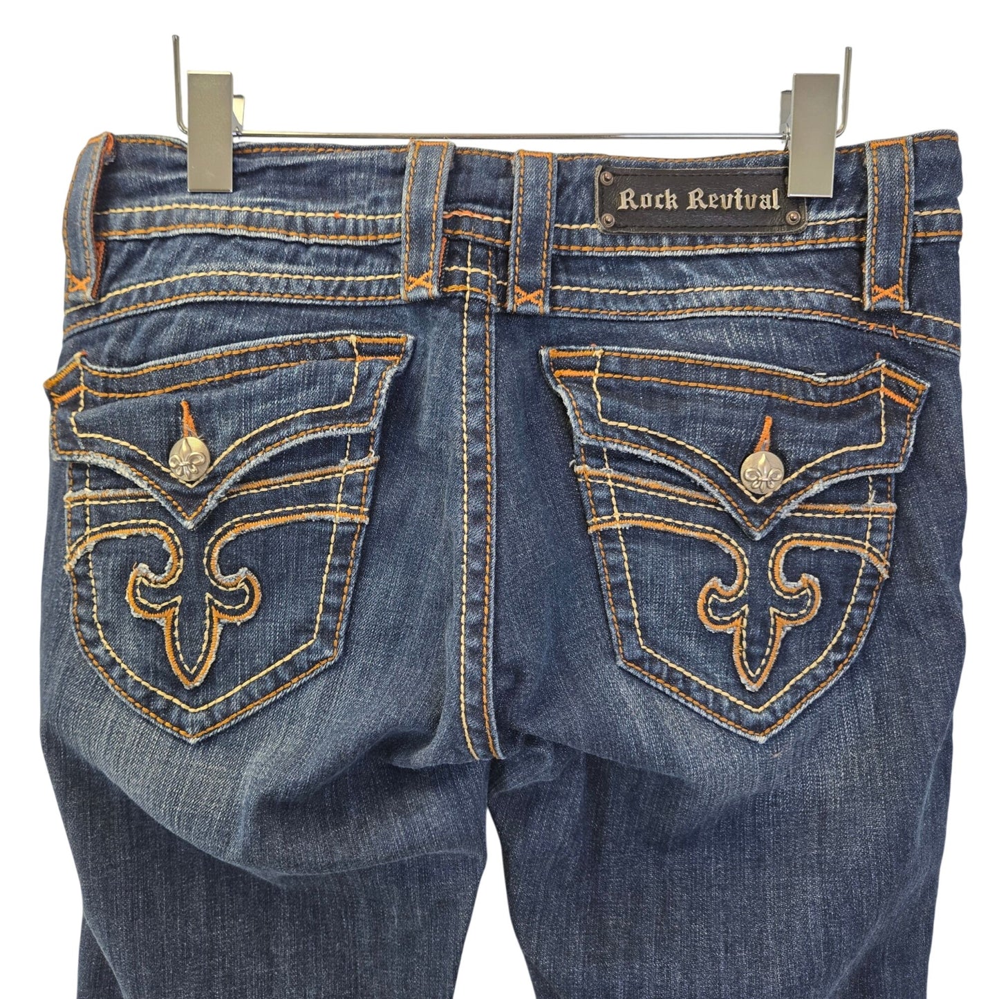 Rock Revival Patti Bootcut Distressed & Embellished Jeans Size 31