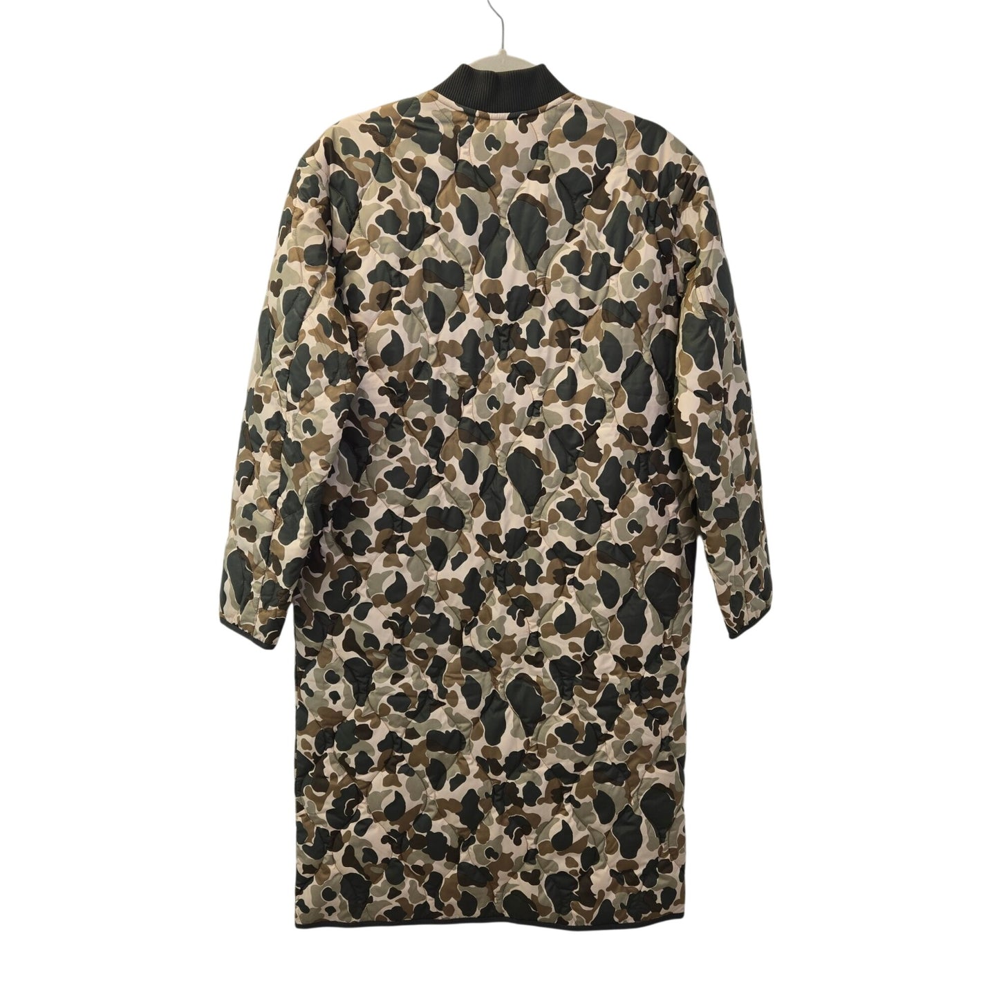 NWOT Everlane The ReNew Long Liner Camouflage Full Zip Jacket Size XXS