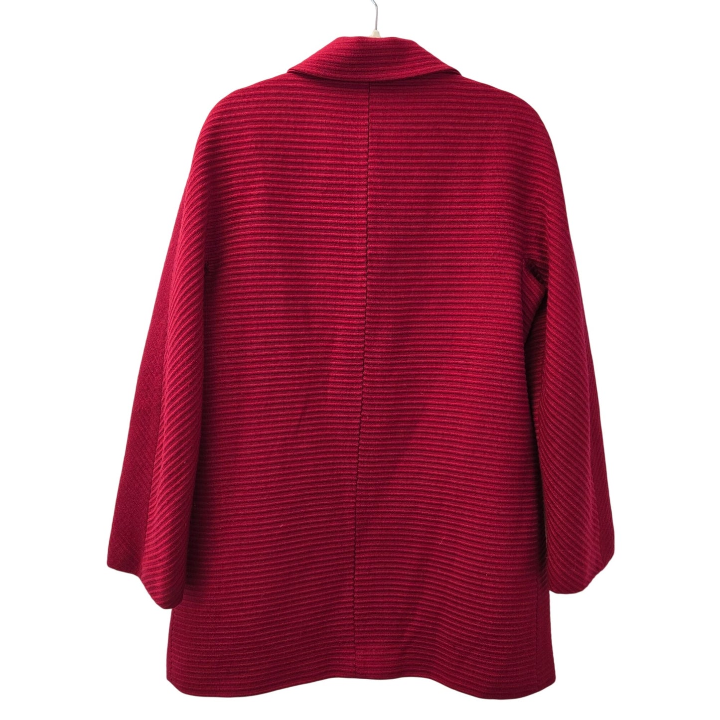 Talbots Thinsulate Wool Blend Ribbed Collared Coat Size 10