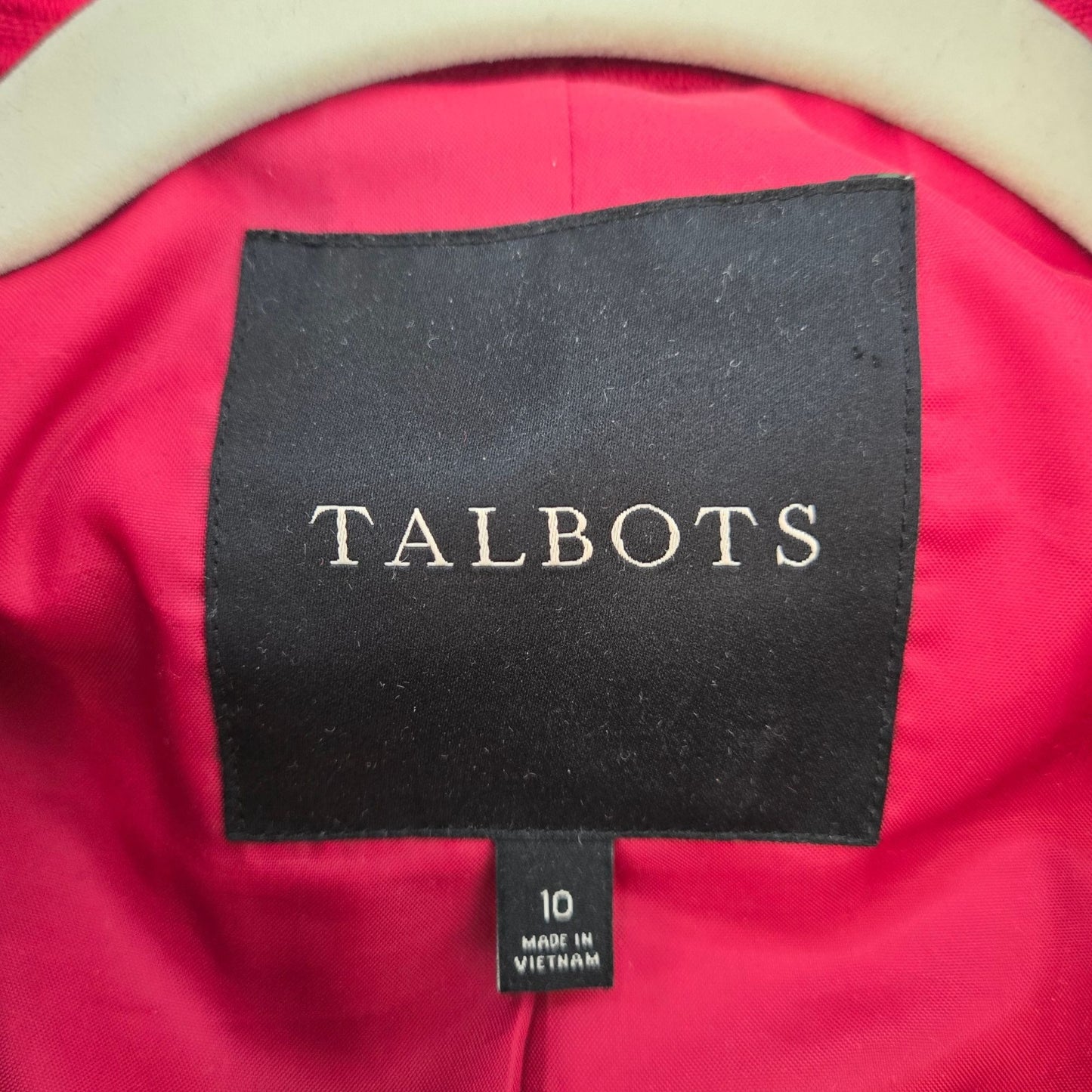 Talbots Thinsulate Wool Blend Ribbed Collared Coat Size 10