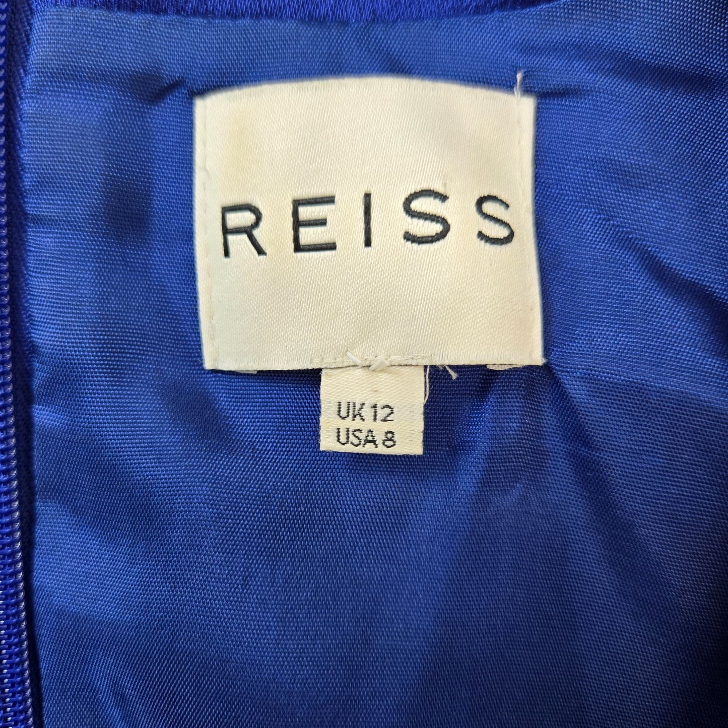 Reiss Viscose Blend Ruched Cocktail Dress Size 8