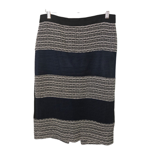 J. Crew Collection Mixed Media Linen Blend Knit Midi Skirt Size 8