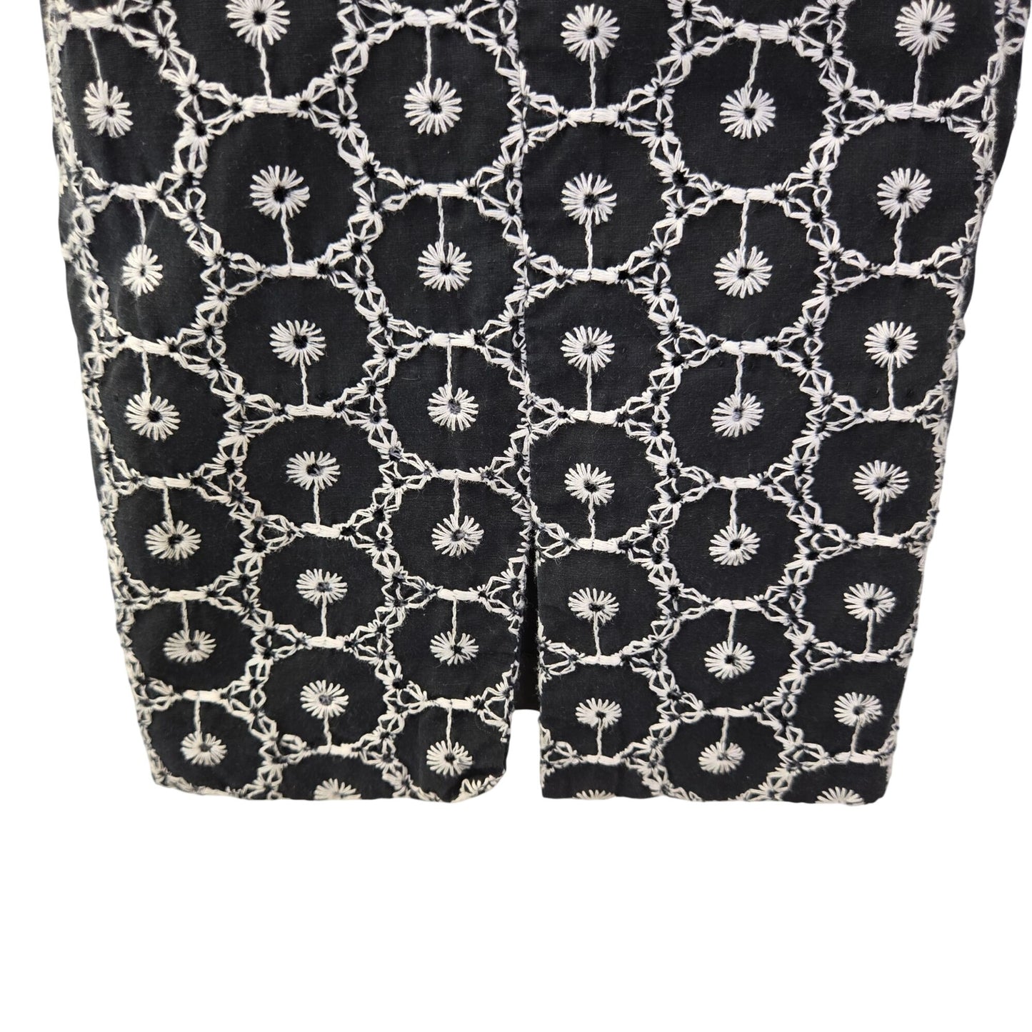 Talbots Silk Blend Floral Embroidered Ankle Pants Size 4