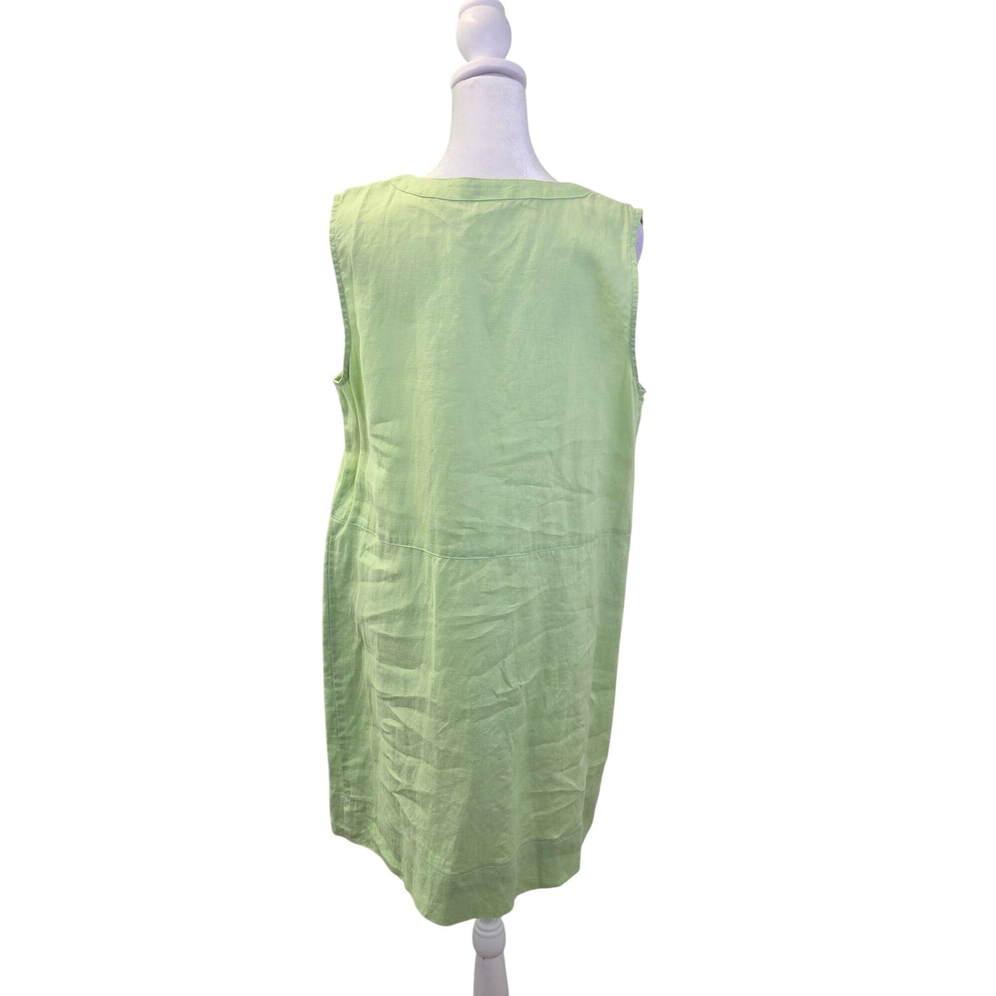 J. Jill Love Linen 100% Linen Sleeveless Mini Shift Dress or Tunic Size Medium