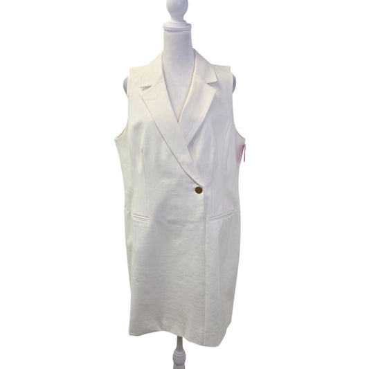 NWT Spanx Ponte Vest Dress in Powder Size XL