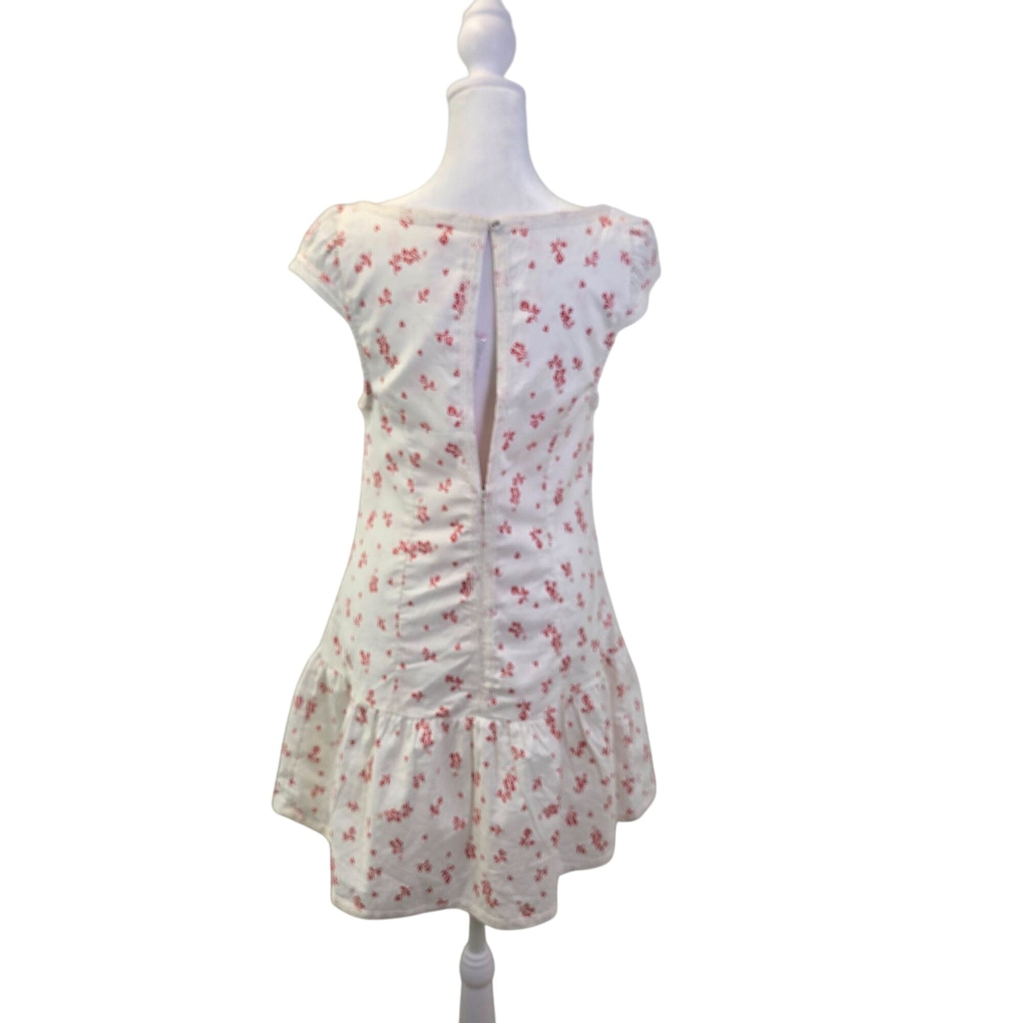 NWT Free People Beasley Floral Tiered Hem Mini Dress Size Small