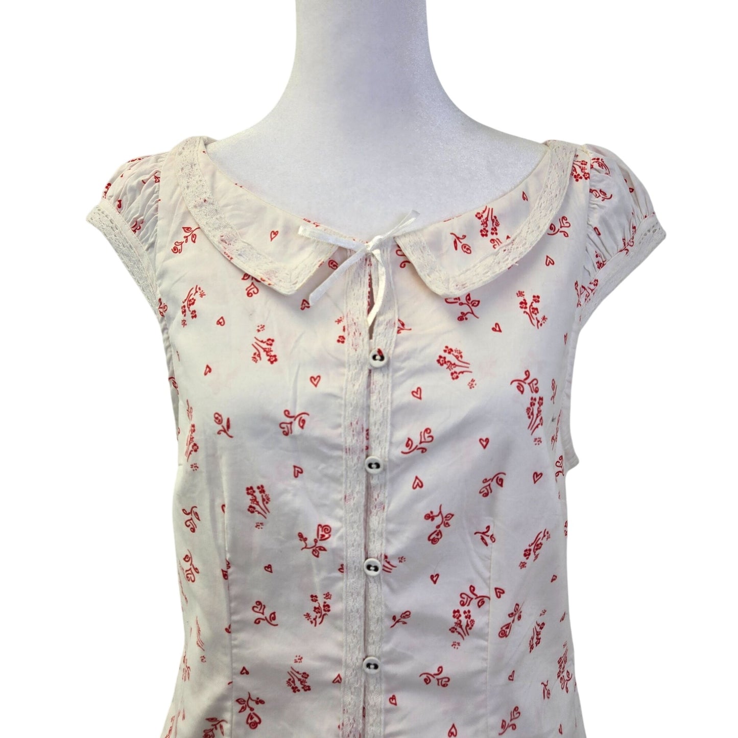 NWT Free People Beasley Floral Tiered Hem Mini Dress Size Small