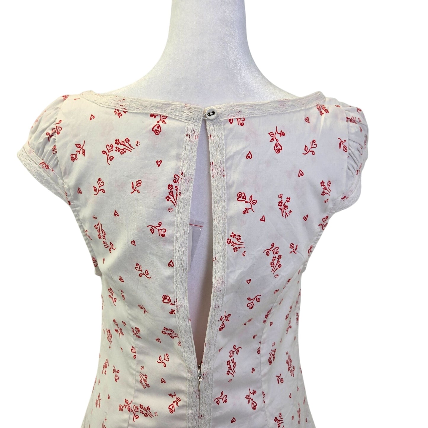 NWT Free People Beasley Floral Tiered Hem Mini Dress Size Small