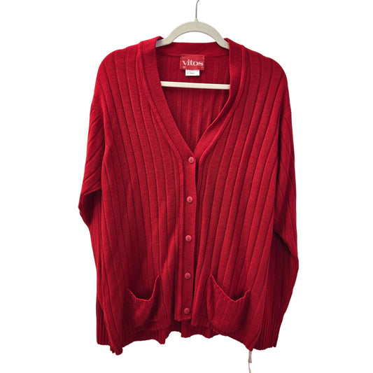 NWT Vitos Ribbed Cardigan Sweater Size 40/US Large