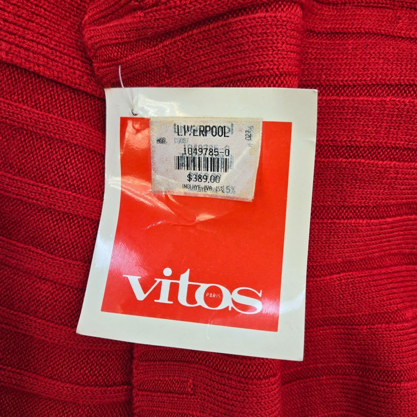 NWT Vitos Ribbed Cardigan Sweater Size 40/US Large