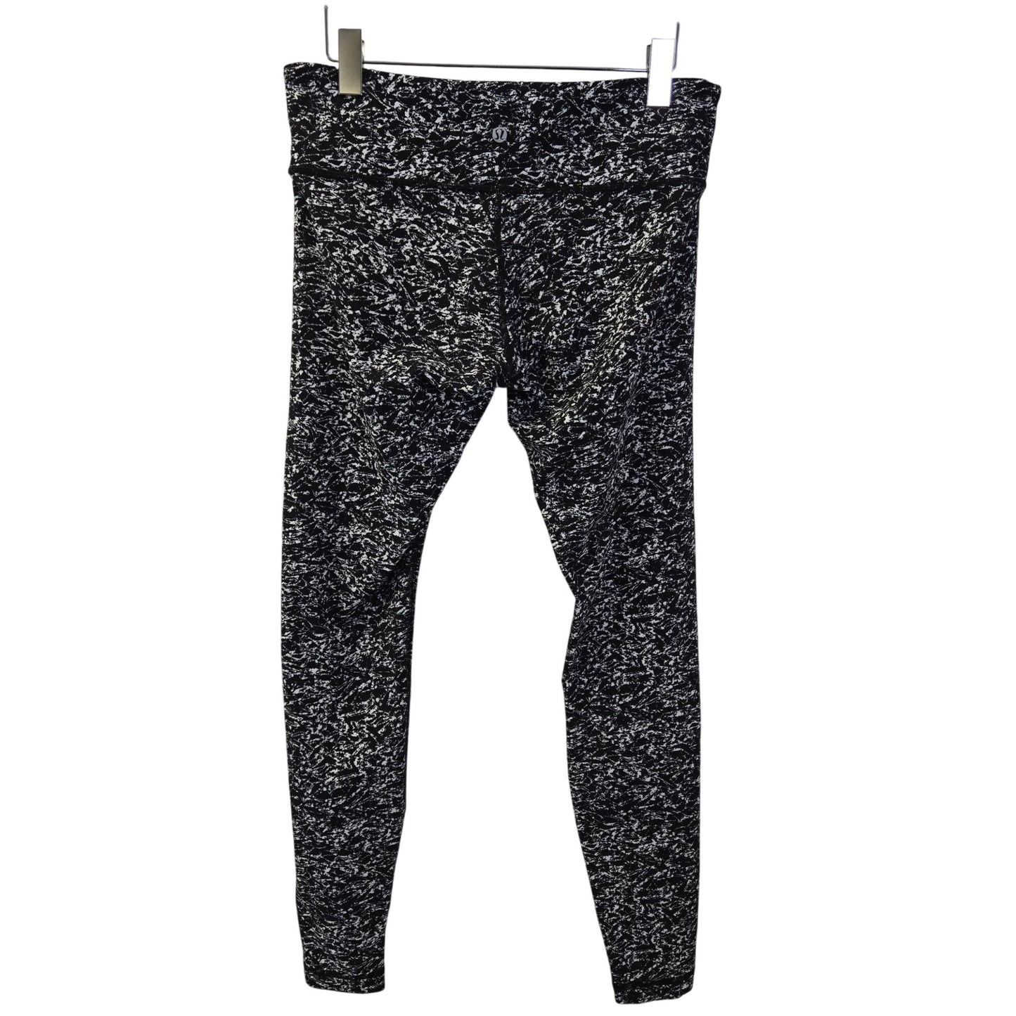 Lululemon Wunder Under in Iced Wave White/Black Leggings Size 10