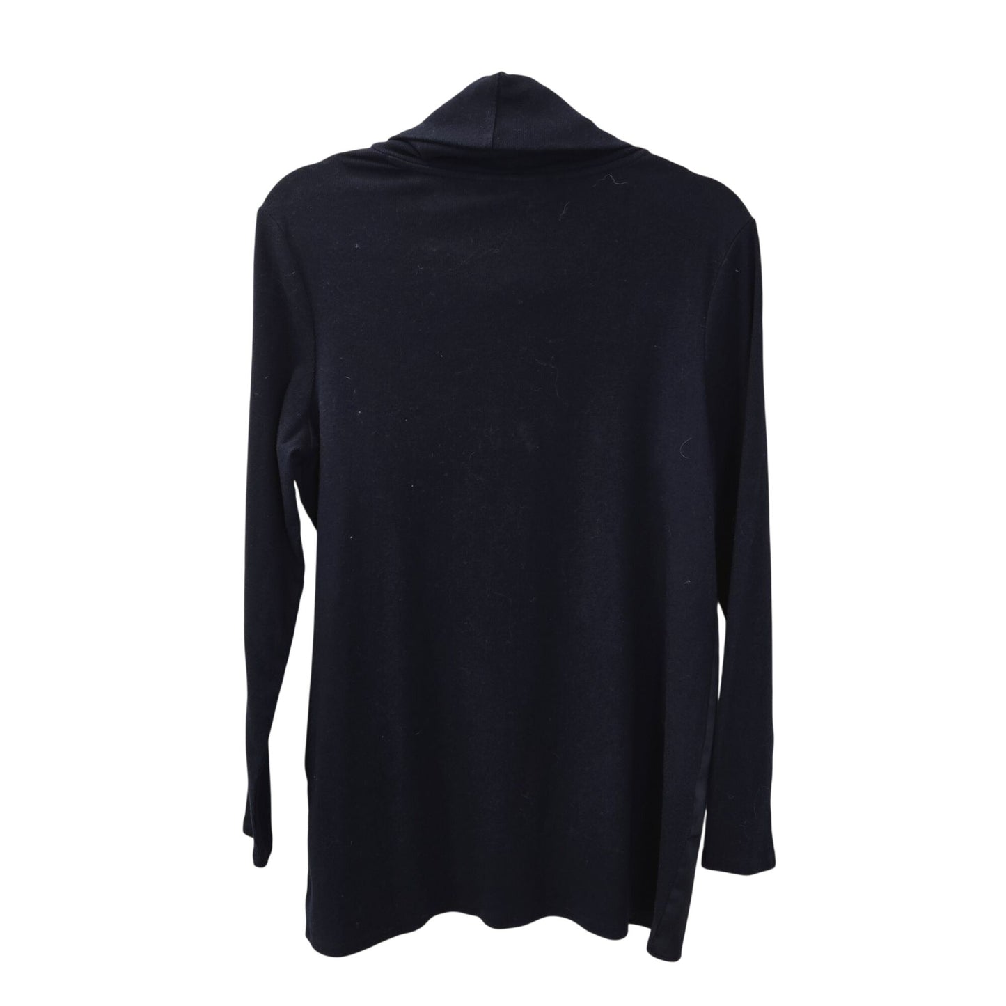 Chico's Mixed Media Faux Wrap Front Cowlneck Top Size Chico's 1/Small