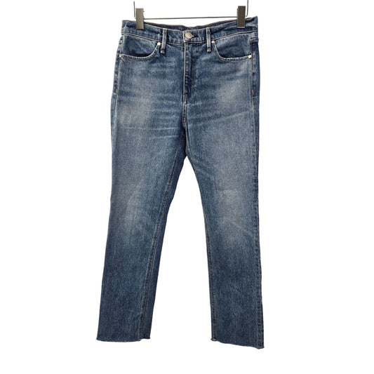 Rag & Bone High Rise Farrah Ankle Cigarette Raw Hem Jeans Size 26