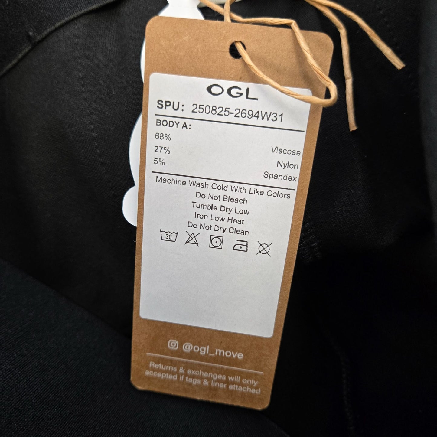 NWT OGL Move Viscose Blend Wide Leg Pull On Pants Size Medium Petite