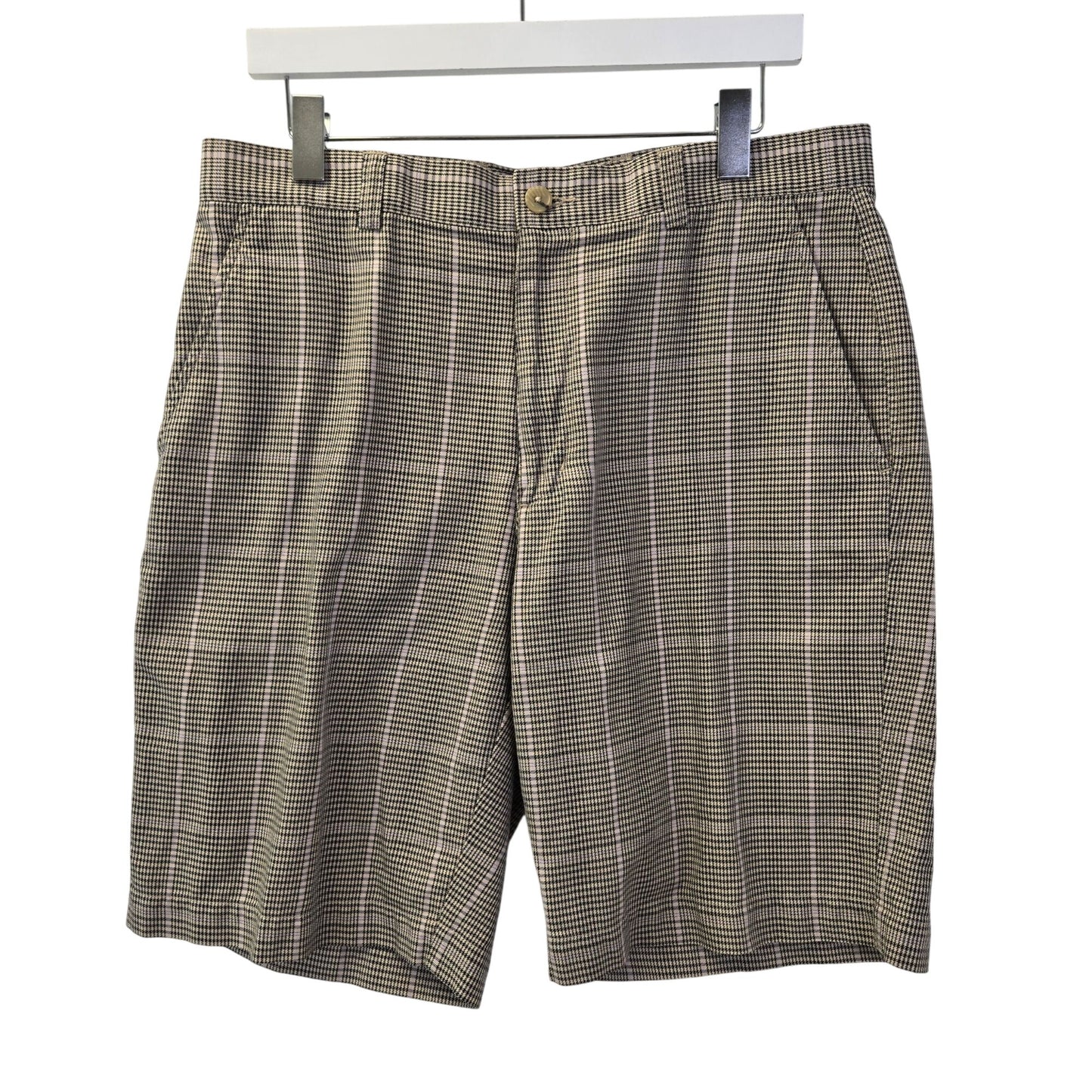 Cutter & Buck Glen Plaid 100% Cotton Shorts Size 34
