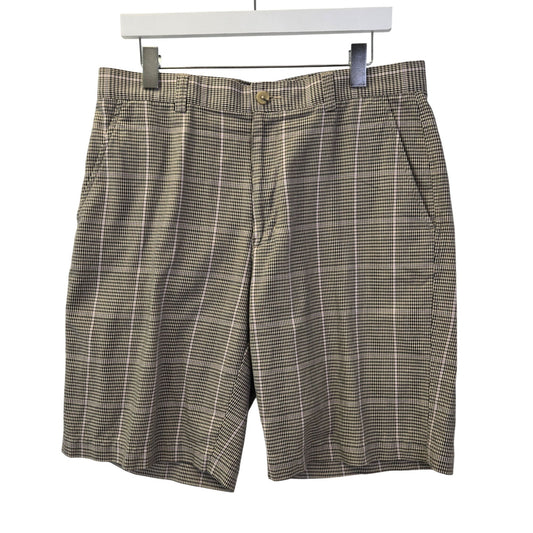 Cutter & Buck Glen Plaid 100% Cotton Shorts Size 34
