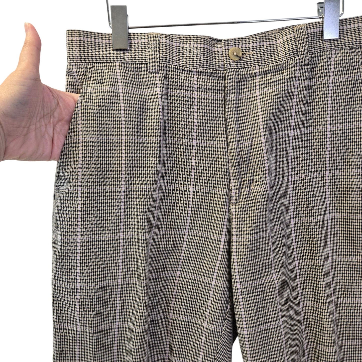 Cutter & Buck Glen Plaid 100% Cotton Shorts Size 34