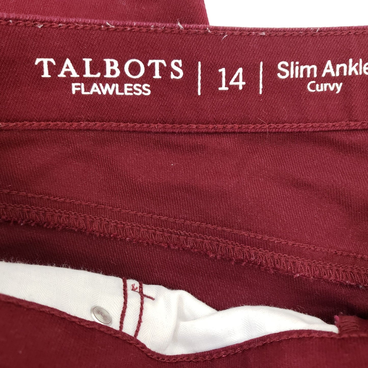 Talbots Flawless Slim Ankle Curvy Jeans Size 14