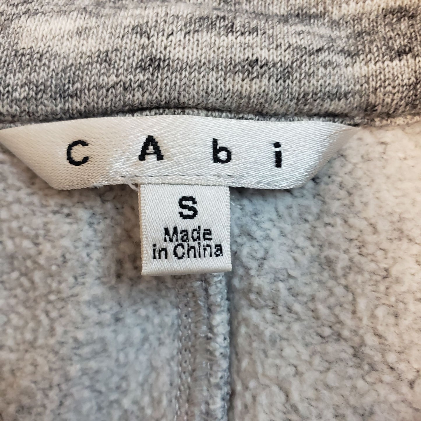 CAbi Button Front Fleece Grey Sweatshirt Jacket Size Small