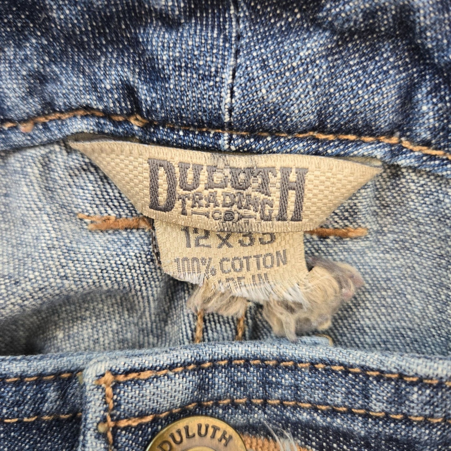 Duluth Trading Company Relaxed Straight Leg Carpenter Style Jeans Size 12