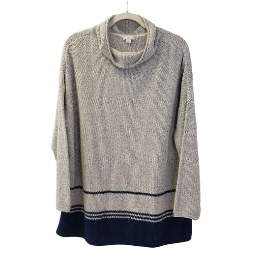 J. Jill Colorblock Cowlneck Sweater Size XL Petite