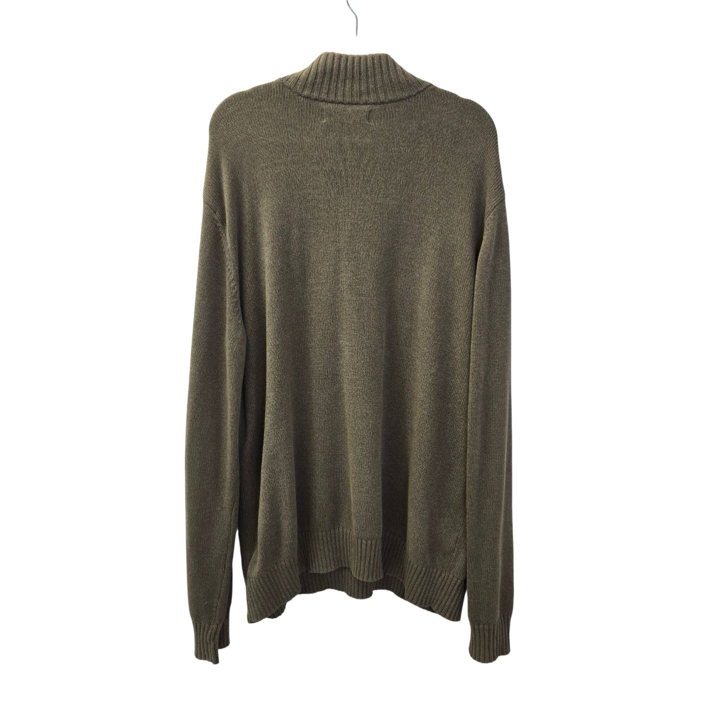 Eddie Bauer 100% Cotton Quarter Zip Sweater Size XL Tall