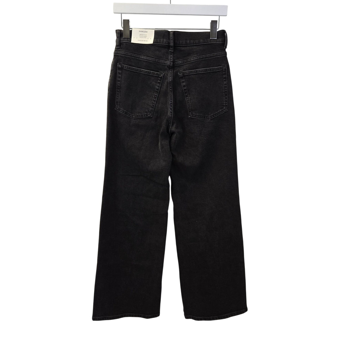 NWT Everlane The Way High Sailor Jean in Washed Black Size 26