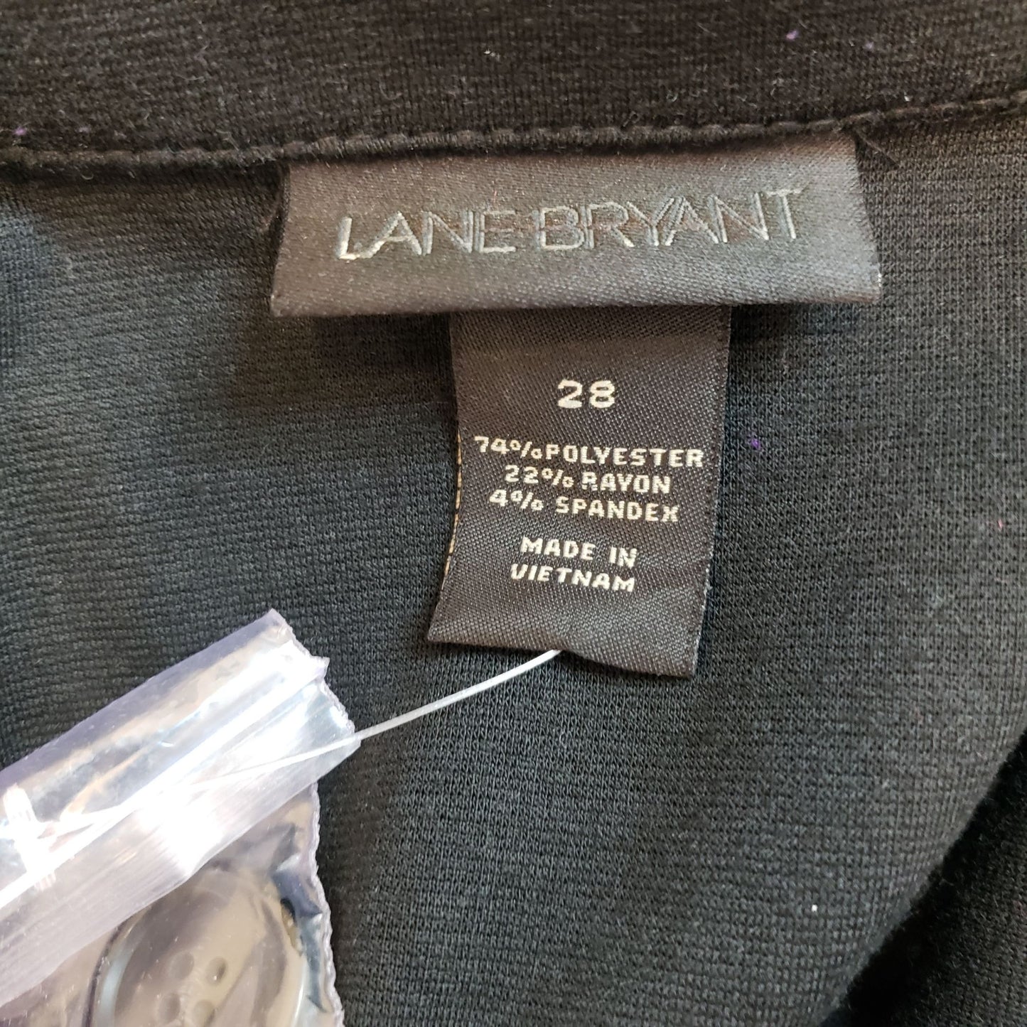 NWOT Lane Bryant Jersey Style Button Front Belted Jacket Size 28