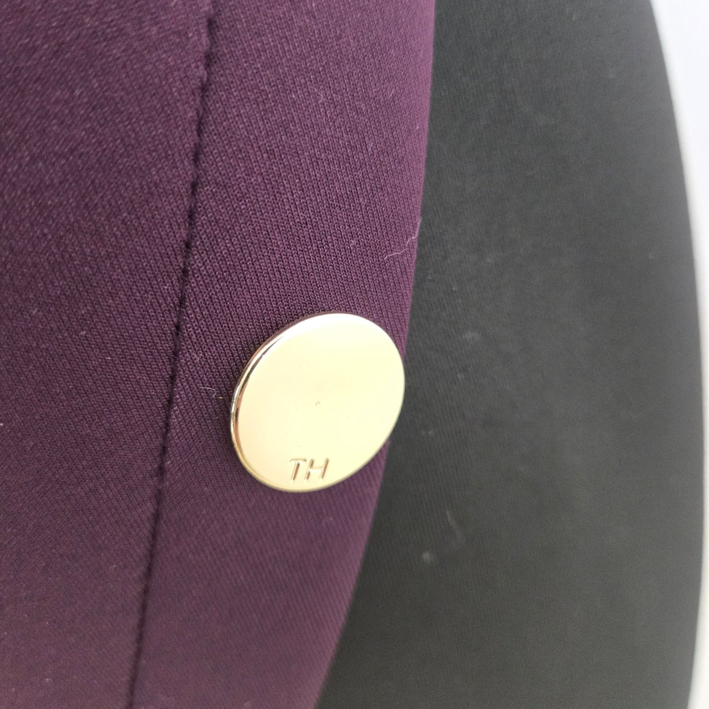 Tommy Hilfiger Color Block Neoprene Asymmetrical Button Trim Dress Size 6