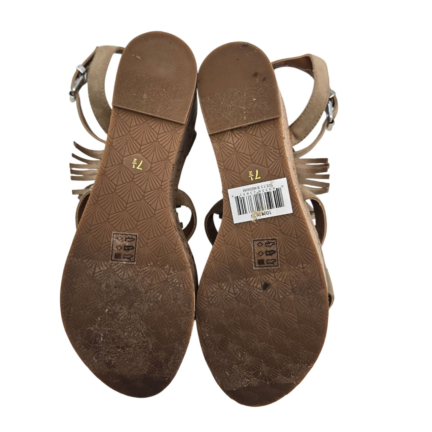 Ariat Unbridled Lolita Wedge Beaded Sandals Size 7.5