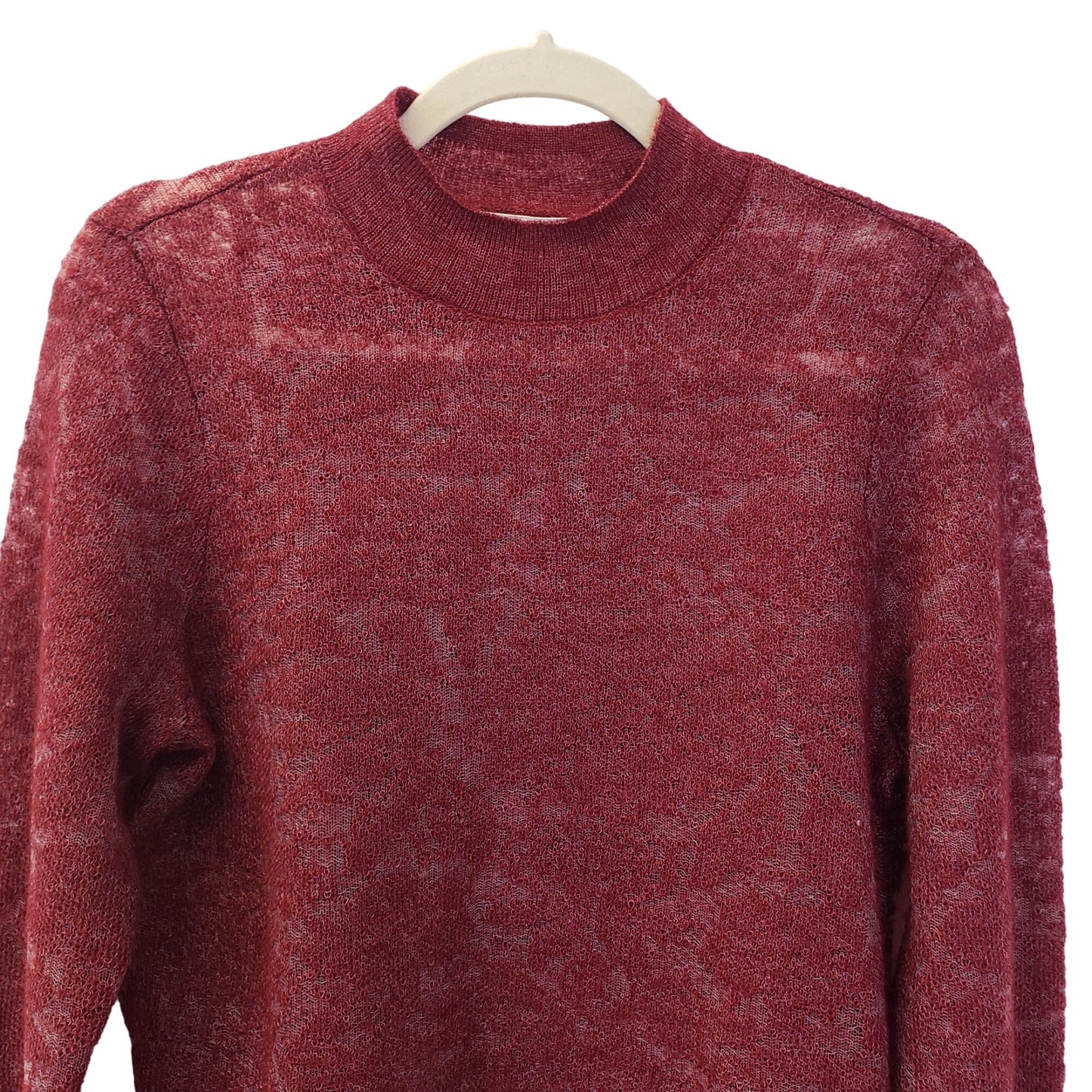 NWOT Anthropologie Wool Blend Textured Crewneck Sweater Size Medium