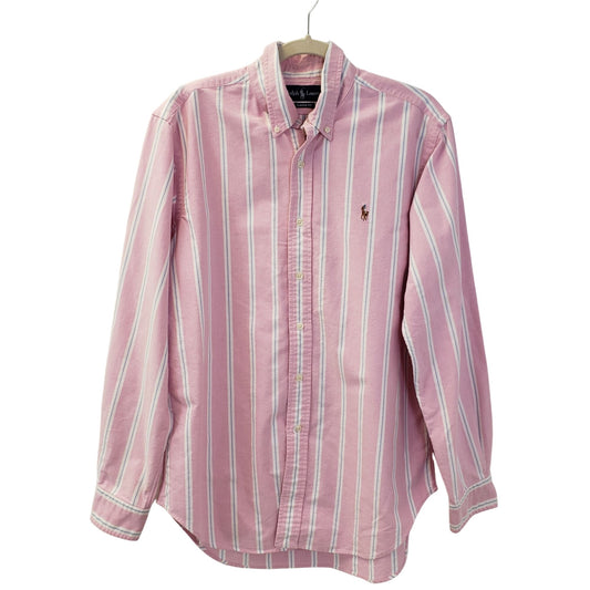 Ralph Lauren Classic Fit Striped Button Down Shirt Size XL